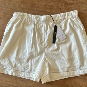 Who What Wear - Ray x Cotton Pull-On Shorts w/ Stitch Embroidery (L) - NWT